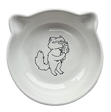 Rafio Миска Кот и рыба круглая, 200 мл